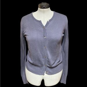 Banana Republic Women's Gray 100% Silk Cardigan - Size M